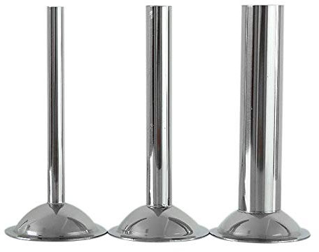 Stainless Steel Sausage Stuffer Tubes for #12 Meat Grinder/Food Grinder, 3-Piece Stainless Sausage Stuffer