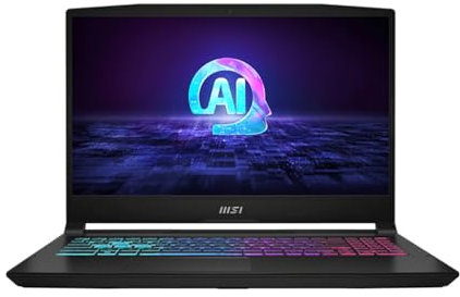 MSI Katana A15 AI B8V Laptop | 15.6 1920x1080 FHD | Ryzen 9-8945HS - 1TB SSD Hard Drive - 16GB RAM - Nvidia GeForce RTX 4070 | 8 cores @ 5.2 GHz - 8GB GDDR6X Win 11 Home Black