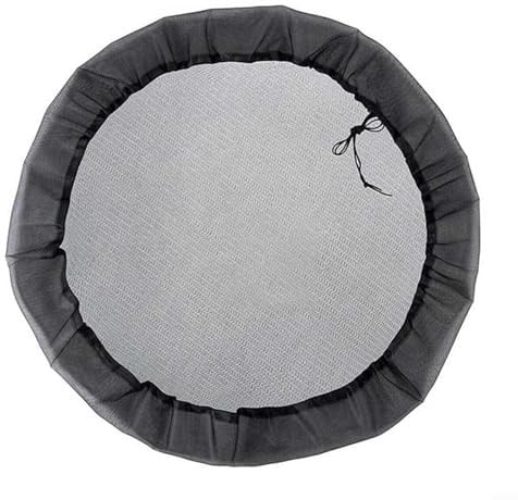 Eawfgtuw Netzabdeckung für Regentonnen, Regentonnen, verstellbares Regentonnennetz, Anti-Insekten und Blätter, für Zuhause, Outdoor, Garten, Wasserauffangeimer (120 cm)