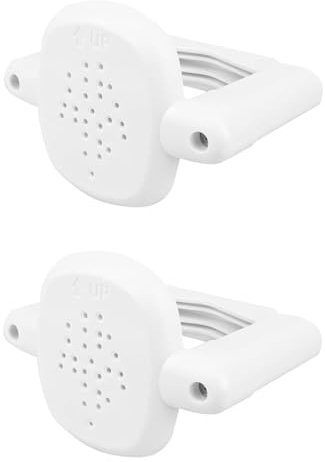 perfk 2pcs Stair Gate Handrail Adapter Post Fitting Kit Universal Mount Stair Gate Base Kit, White