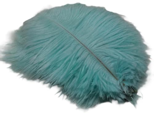 Koolenry Ostrich Feathers Stage Performances Handmade DIY Jewelry Decorations Blue & Green