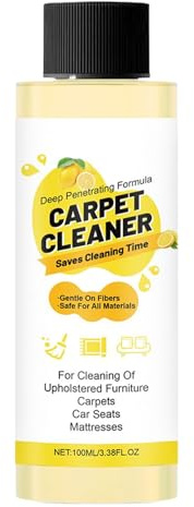 Teppichreinigungslösung, 100 ml, Holzreiniger und Politur für Möbel, professioneller Geruchsentferner, Fleckenentferner, leistungsstark, für Sofas, synthetische Fasern, Autositze, Heimwolle