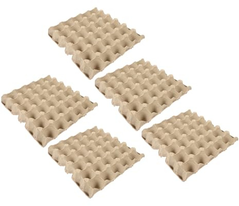 TOYANDONA Contenitore Per Uova in Cartapesta Riutilizzabile 30 Pezzi, Scatola Per Uova Impilabile Design Compatto, Vassoio Protettivo Sottile Per Frigorifero Uso Domestico