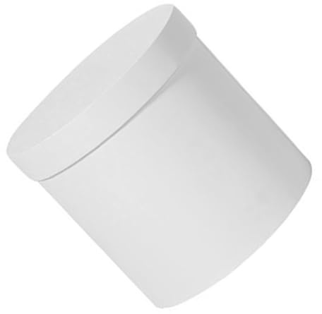 Kleiner Blumenstraußhalter Runde Papierbox für Blumensträuße Weiß | Papier, Zylindrische Form, für Frische Blumen und Bouquets, Modern und Schlicht