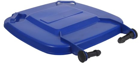 SAFIGLE Trash can Lid Replacement Blue Plastic Garbage can Lid for Outdoor Trash can Bin Cover for Kitchen Garden and Bathroom Easy to Install and Clean Fits Waste Bin Containers