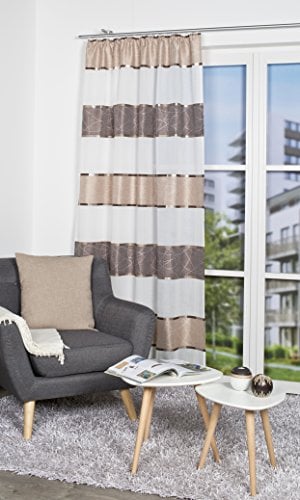 Home fashion Fertigschal, Stoff, Cappuccino, 225 x 140 cm