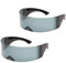 Queta 2 Stück Metallische Raumroboter Sonnenbrillen Schmale Futuristische Soldat Space Alien Robot Sonnenbrille Cosplay Kostüm