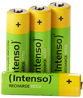 Intenso Energy Eco - Batterie ricaricabili NiMH, 2600 mAh, HR6 AA, confezione da 4