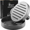 Bugucat Burgerpresse, Hamburgerpresse Antihaft-Burger Presse, Patty Presse mit 100 x Wachspapierbögen, Hamburgerpresse Set Burger Pattie Presse aus Aluguss für BBQ Patties leckere Hamburger, Φ11CM