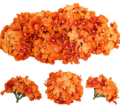 Tifuly 12pcs hortensias artificiels, Fausses hortensias têtes de Fleurs avec des tiges pour Les Bouquets de mariée de Mariage, décoration de fête de Bureau à Domicile, centres de Table