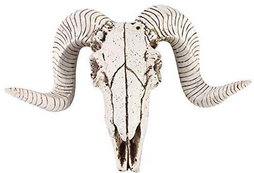 VOANZO Resin Goat Horn Skull Wall Hanger Mounted For Household Wall Decoration Bar Restaurant Hotel Wall Decoration Pendant