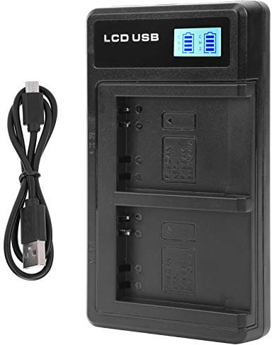 Fdit Dual NB-6L Battery Slot USB Charger for POWERSHOT SX530 HS SX610 HS SX710 HS SD1200 is SD1300 is S120 IXY 10S IXY 30S CB-2LY, LCD Display Backlight