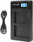 Fdit Dual NB-6L Battery Slot USB Charger for PowerShot SX530 HS SX610 HS SX710 HS SD1200 is SD1300 is S120 IXY 10S IXY 30S CB-2LY, LCD Display Backlight