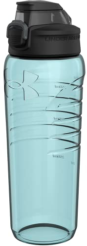 Under Armour 24oz Water Bottle, Pro Lid Cover, Shatter Proof, Stain & Odor resistant, Breeze Blue