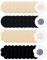 MELLIEX 20 Paires Cache Tétons Auto-adhésif Jetables Invisibles Mamelon Pasties pour Femmes - Fleur, Rond (Nude/Noir)