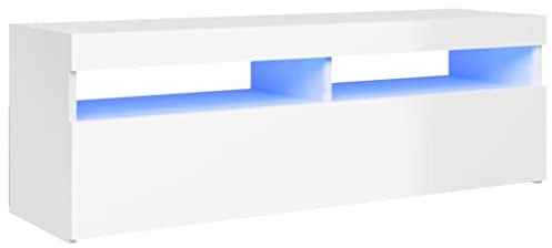 vidaXL TV Schrank mit LED Lowboard Fernsehschrank Fernsehtisch Holzwerkstoff