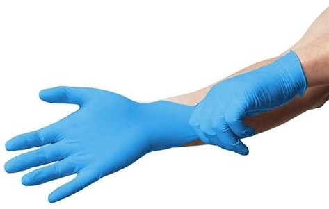 MAURY'S IL NUMERO UNO DEL RISPARMIO GUANTI IN NITRILE IDEALI PER CONTATTO CON ALIMENTI IN CONFEZIONE DA 100 PZ TG L