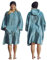 SEASHELL Peignoir à langer adulte - Poncho à capuche en coton bio (340 g/m²) - Séchage rapide, super absorbant, manches mi-longues - Pour natation, surf, plage, natation sauvage, sports nautiques,