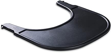 hauck Vassoio Seggiolone Pappa Alpha Click Tray - Tavolino Bambini in Materiale Riciclato Cert. GRS, Facile da Fissare per Seggiolone Legno Alpha+ o Beta+ - Nero