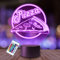 Plexido Nachtlicht Pizzeria Pizza Bar Illusion Lampe 3D Nachttischlampe Geschenk für Kinder Personalisiert Graveur Weltraum Kinderzimmer LED Licht Fernbedienung 16 Farbwechsel Wohnzimmer Dekoration