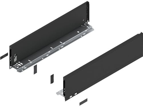 BLUM LEGRABOX pure Zarge Höhe K, NL 500, Carbonschwarz-matt