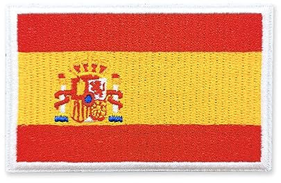 Parche de perro original táctico militar para mascotas, emblema de moral para mascotas, gancho con lazo y bandera de España