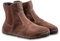 Magical Shoes Barfußschuhe gefüttert für Damen, Chelsea Boots, Lederschuhe, Stiefel mit Reissverschluss, minimalistische Halbstiefe, Stiefeletten aus Leder, Gr. 41, Braun, Lupino