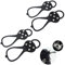 TreereSea 2 Paar Spikes für Schuhe Traktionsklampen Outdoor Anti-Rutsch mit 5-Krallen Ausrüstung Greifer Schneegriffe Kleets für Stiefel Schuhe Wandern Eisfischen Joggen Klettern Wandern - Universal