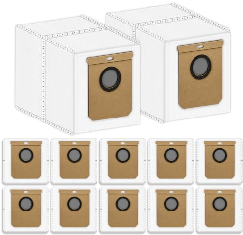 (12 Stück) L50 L60 Staubbeutel Ersatz-Staubbeutel kompatibel mit eufy L60 SES/ L50 SES/ L60 Hybrid/ L50 Roboter Staubsauger Einwegbeutel, Filterbeutel