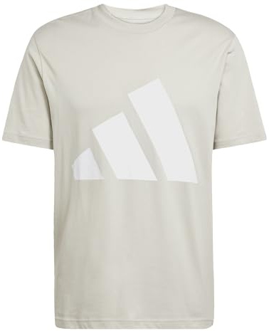 Adidas Men's Essentials Big Logo Single Jersey Tee, Wonder Alumina/White, XXL