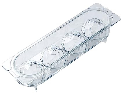 Moldes de cubitos de hielo con 4 cavidades redondas para cubitos de hielo de cocina para cócteles y bebidas Heladera con tapa