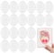 Briartw 20 Pcs 3D Oval Shaker Cover for Card Making 0.24 Height Clear Plastic Shaker Blisters can Fill Liquids Glitter Sequins Confetti Embellishments for Christmas Birthdays Anniversaries Holiday