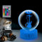Creative Fashion Item 80mm Crystal Ball Guitar Model Gradient 16 Colors Night Light Portable with Remote Control Gift for Music Lovers Fans Glass Ball Bedside Lamp with Base Stand Indoor Decoration