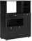 HOMCOM Meuble de Micro-Onde Armoire Cuisine Meuble de Rangement Multi-rangements Buffet avec 2 placards 4 niches tiroir Coulissant dim. 90L x 40l x 120H cm en Bois Noir
