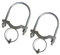 Ronyme 2 Antenna Pole Mount Clamp,Mast Mount Bracket,Pole to Pole Clamp,Heavy Duty Mast Mount Clamp,U Bolt Antenna Mount