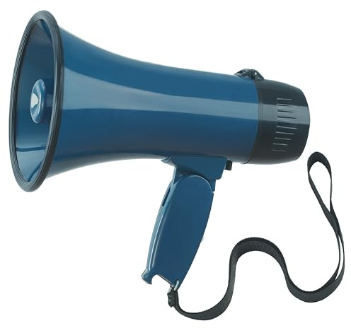 Flydot Megaphone with Speaker Microphone Siren and 240-Second Recording Bullhorn Includes Volume Control for Outdoor Events and Crowd Management