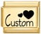 Greenyre Personalised Custom Italian Charm Bracelet, Gold Bracelet Charms, Customized Any Name Fits All 9mm Italian Style Charm Bracelets, DIY Jewelry Gifts for Women, Men, Girl, Lover, Mom, Friends