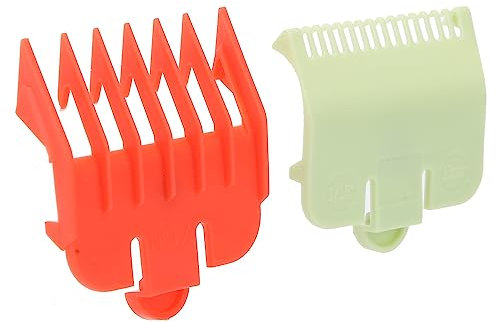 Professionelles Haarschneidekämm-Set mit 1,5-mm- und 4,5-mm-Aufsätzen für Sicheres und Komfortables Haarschneiden in Rot/Grün (rot und Grün)