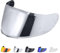 JQF Gear Visière de Casque pour MT V-14 Targo/Targo Pro/Blade 2,Visiere Casque Moto,Visière de Casque de Moto,Accessoires pour Le Casque intégral (Argent)