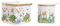 MAGMAHOME saliera e zuccheriera da cucina con coperchio in legno di bambù ribaltabile - saliera da cucina in ceramica - saleiro cozinha Set zuccheriera e saliera cucina (Tropic garden)