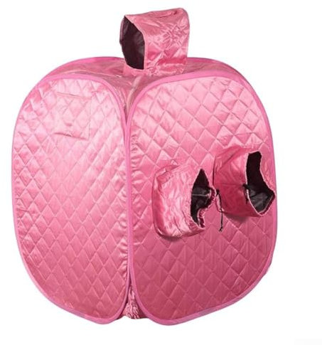 Tente de sauna portable en tissu imperméable rose pliable pour sauna à vapeur pour la maison, l'hôtel, la relaxation en plein air