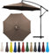 YHDMDQ Rechange Toile De Parasol De Jardin 2m 2.3m 2.5m 2.7m 3.0m 3.5m Dessus De Parapluie De Remplacement pour 6 Bras/8 Bras, Toile De Rechange pour Parasol Déporté(Dark Topaz,8ribs-3.0m/10ft)
