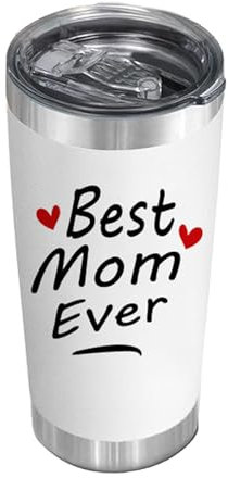Mug pour maman - Mug isotherme pour la fête des Mères, 590 ml, cadeau de Noël, gobelet décoratif, décoration amusante pour boissons chaudes et glacées, café, thé, jus, lait