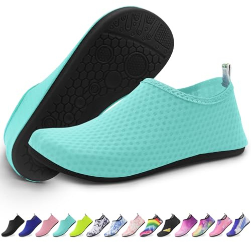 Quick-Dry Water Shoes for Men & Women – Lightweight Beach Shoes with Anti-Slip Sole | Ideal for Swimming, Surfing & Outdoor Sports | Lake Blue-36-37