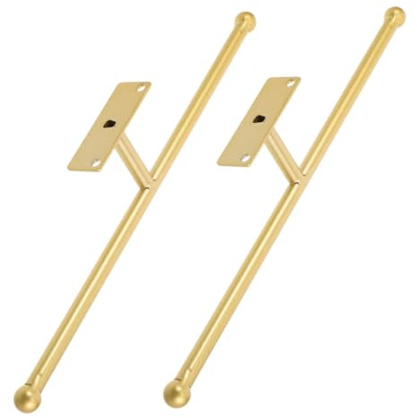 ULTECHNOVO Porte-bijoux Mural en Fer Or, Lot de 2, Présentoir | Rangement Clair, Accès Facile et Gain de Place, Style Rustique pour Bijoux et Bracelets
