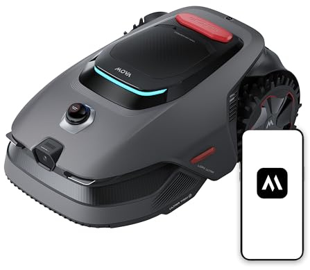 MOVA LiDAX Ultra 1600 Wireless Perimeter Robot Lawn Mower, Recommended 1600 m² with 4G, Automatic Mapping without RTK with LiDAR 3D 360° and Vision IA, Cutting Edges 5 cm, Effective U Path