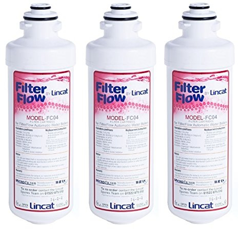 3 x Lincat FC04 Water Filter Cartridge