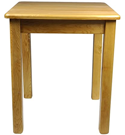 Magnetic Mobel Tisch Esstisch Küchentisch Speisetisch Kiefer massiv Restaurant Holz (80x80, Erle)
