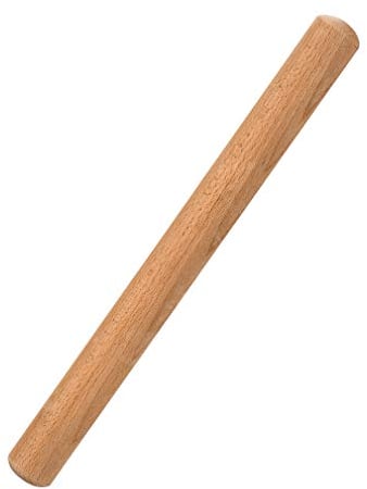 VANZAVANZU Mattarello 40 cm Rullo per Pasta in Legno di faggio Naturale Ecologico Mattarelli Classici in Legno per Impasto Biscotti Fondente Pizza Ravioli Gnochi Torta (40 cm)