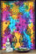 GURU SHOP Boho-Style Wandbehang, Indische Tagesdecke - Chakra Traumfänger/Regenbogen, Baumwolle, 190x140x0 cm